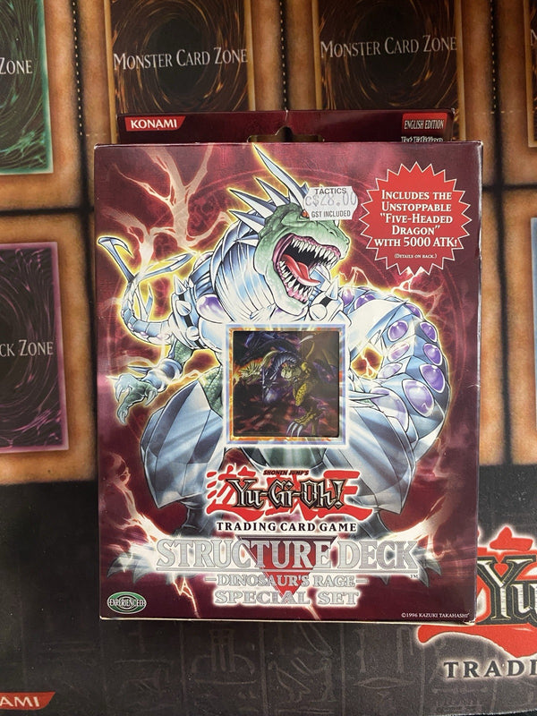 Yugioh Structure Deck: Dinosaur’s Rage Special Set 1st Ed Opened(Cards Still NM)