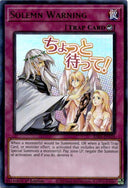 Yugioh Solemn Warning RA05-EN126 NA Print Ultra Rare 1st Edition NM