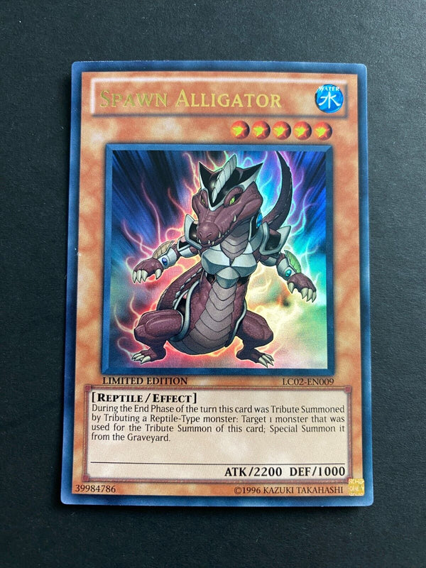 Yugioh Spawn Alligator LC02-EN009 Super Rare Limited Edition LP