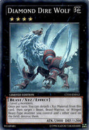 Yugioh Diamond Dire Wolf CT10-EN012 Super Rare Limited Edition VLP/NM