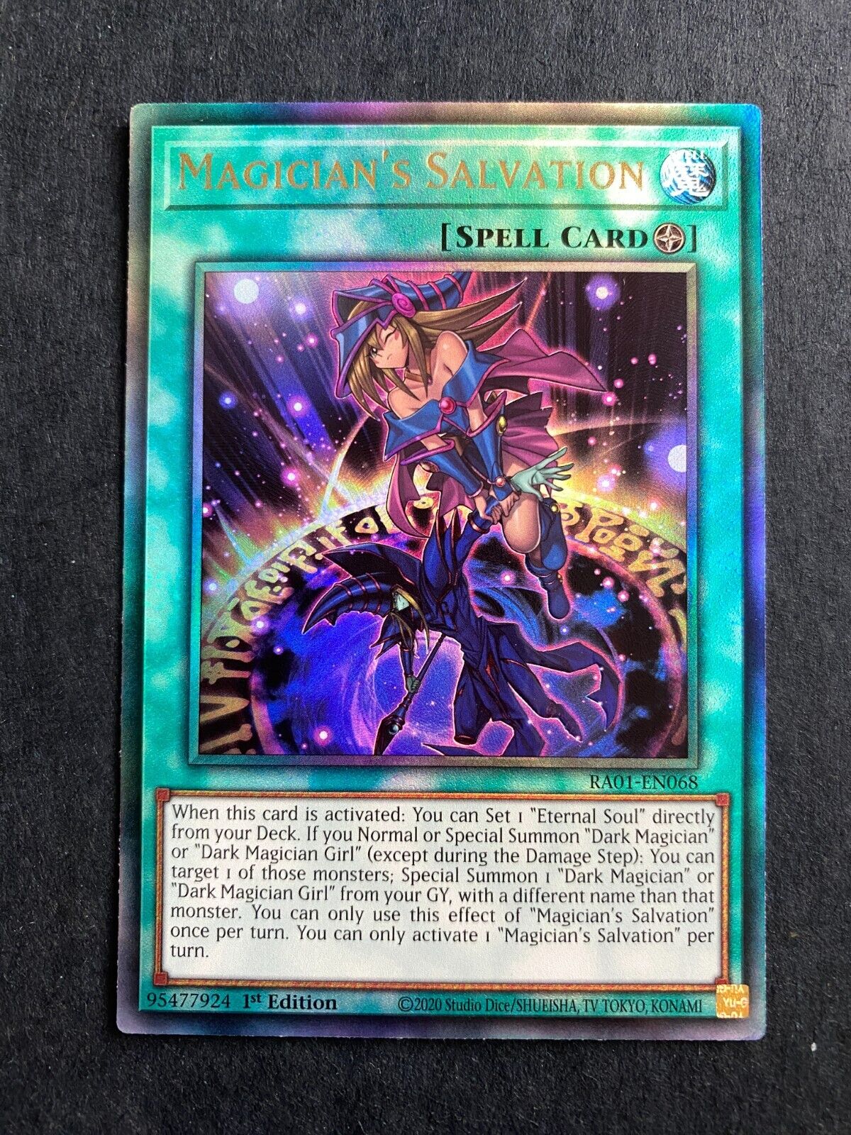 Yugioh Magician's Salvation RA01-EN068 Prismatic Ultimate Rare 1st Edition NM