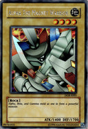 Yugioh Alpha The Magnet Warrior DOR-E001 Secret Rare Unlimited Edition DAMAGED