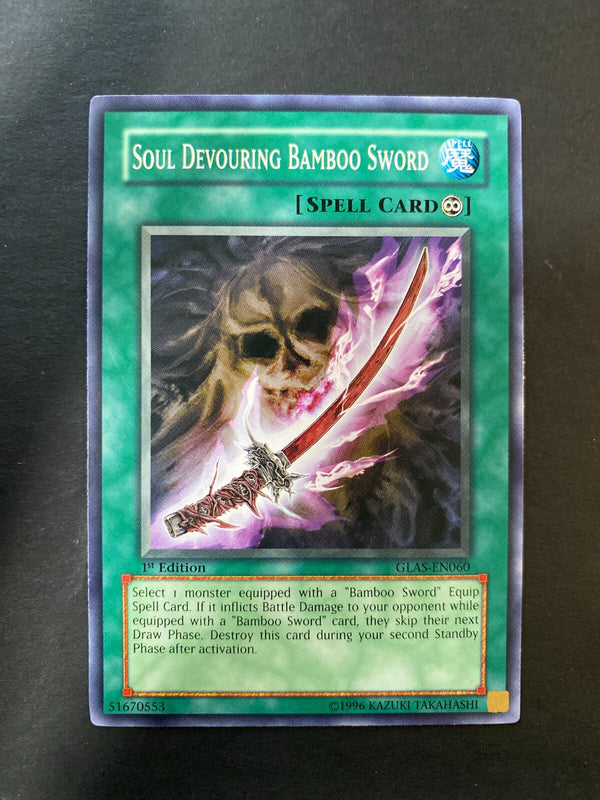 Yugioh Soul Devouring Bamboo Sword GLAS-EN060 Common 1st Edition NM
