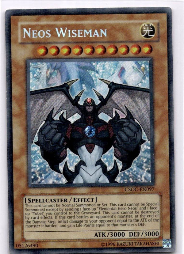 Yugioh Neos Wiseman CSOC-EN097 Secret Rare Unlimited Edition VLP/NM