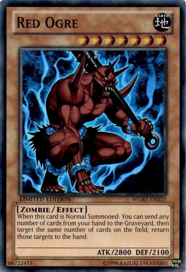 Yugioh Red Ogre WGRT-EN025 Super Rare Limited Edition LP