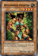 Yugioh Amazoness Fighter DR1-EN115 Common Unlimited Edition DAMAGED