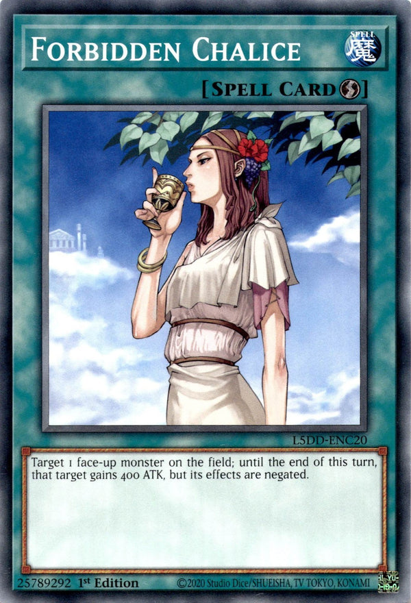 Yugioh Forbidden Chalice L5DD-ENC20 Common 1st Edition NM