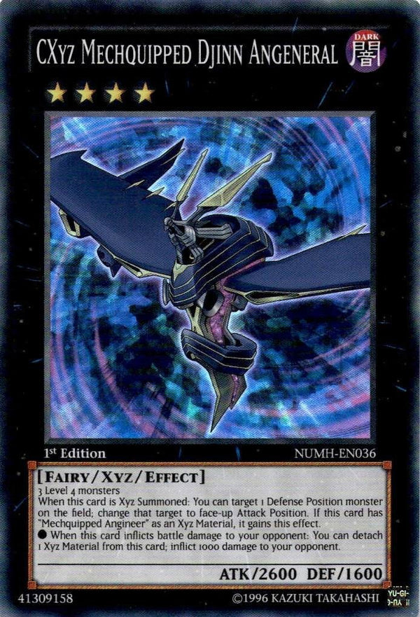 Yugioh CXyz Mechquipped Djinn Angeneral NUMH-EN036 Super Rare 1st Edition LP