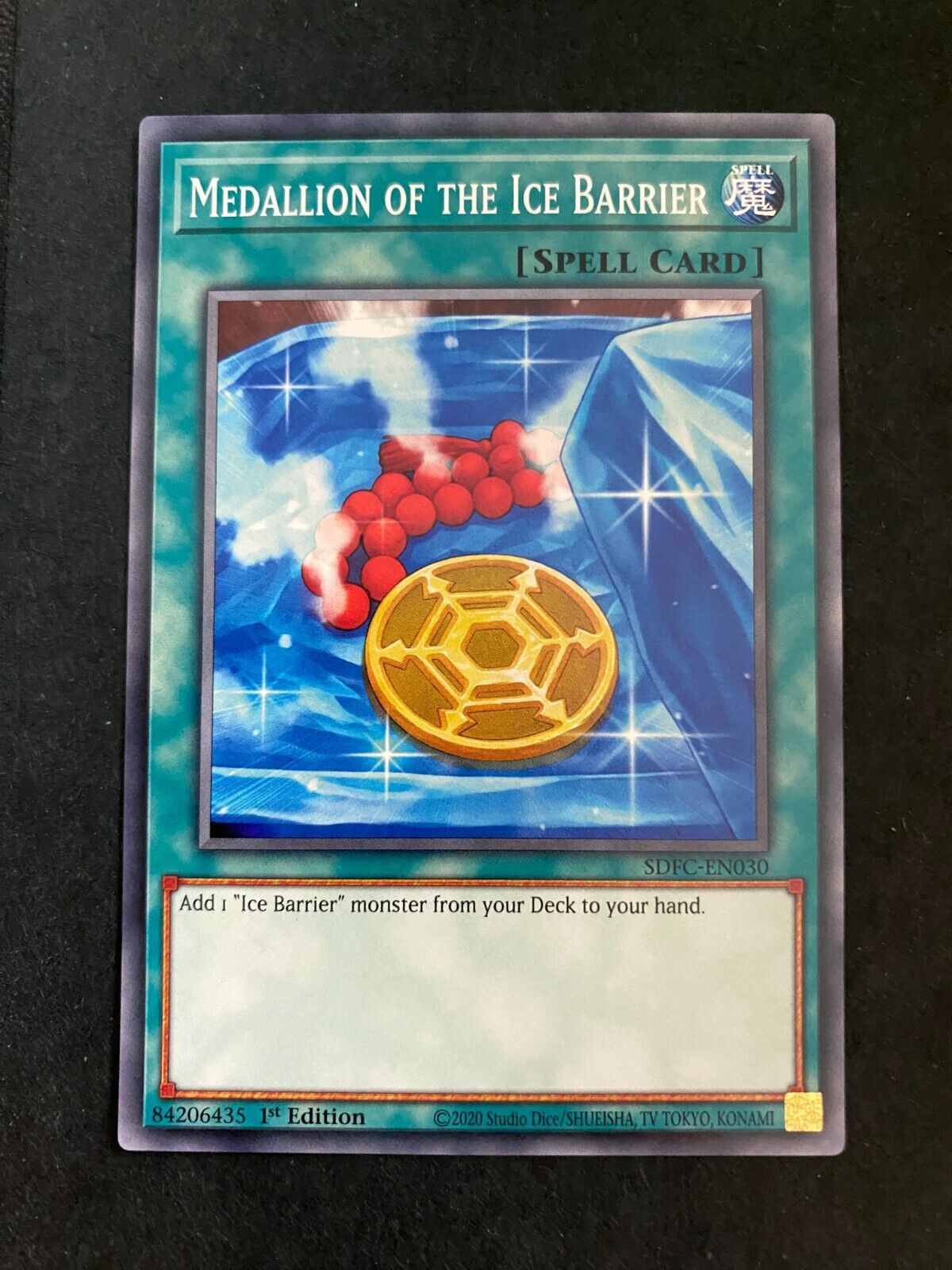 Yugioh Medallion of the Ice Barrier SDFC-EN030 Common 1st Edition NM