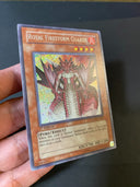 Yugioh Royal Firestorm Guards GLAS-EN087 Secret Rare 1st Edition NA NM