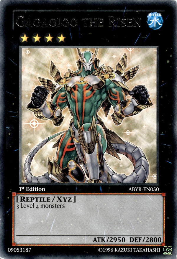 Yugioh Gagagigo the Risen ABYR-EN050 Rare 1st Edition MP