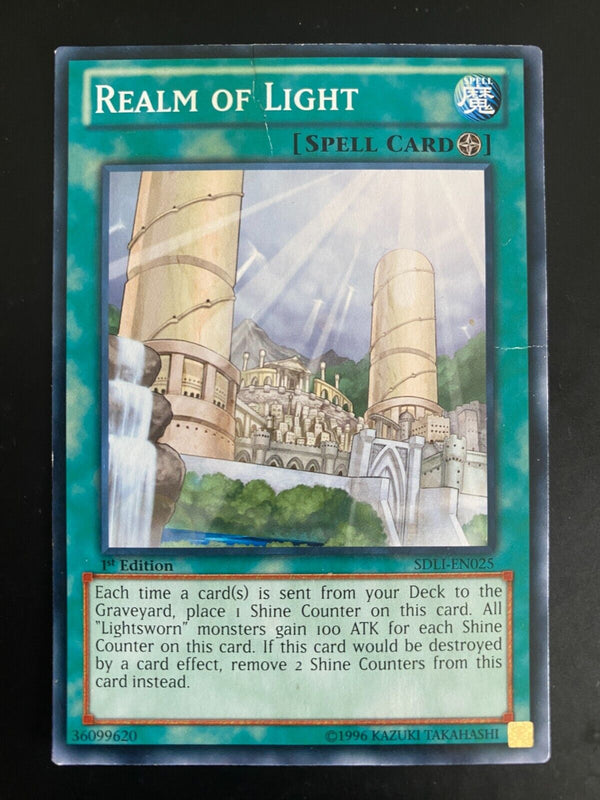 Yugioh Realm of Light SDLI-EN025 Common 1st Edition Heavily Played