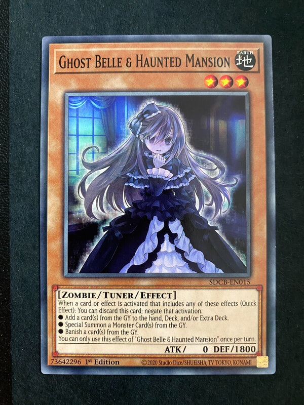 Yugioh Ghost Belle & Haunted Mansion SDCB-EN015 Common 1st Edition NM