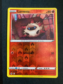 Pokemon Larvesta 024/159 Crown Zenith Reverse Holo NM