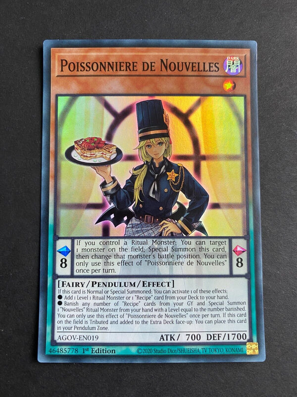 Yugioh Poissonniere de Nouvelles AGOV-EN019 Super Rare 1st Edition NM