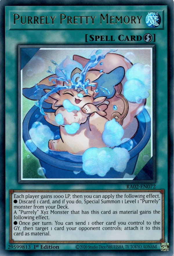 Yugioh Purrely Pretty Memory RA02-EN072 Ultra Rare 1st Edition NM