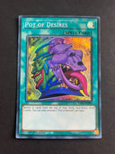Yugioh Pot of Desires RA01-EN056 Super Rare 1st Edition VLP/NM