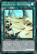 Yugioh Great Sand Sea - Gold Golgonda BLVO-EN055 Super Rare 1st Edition NM