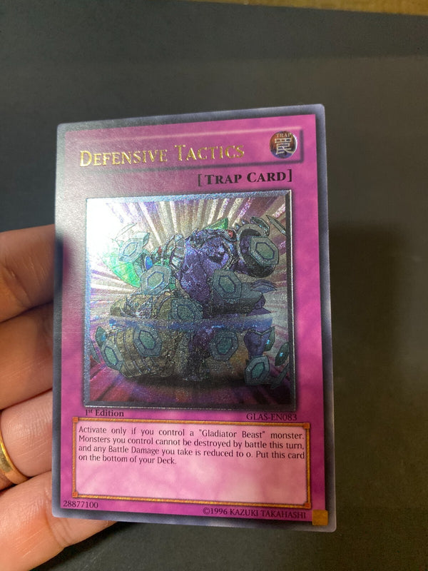 Yugioh Defensive Tactics GLAS-EN083 Ultimate Rare 1st Edition Euro VLP/NM