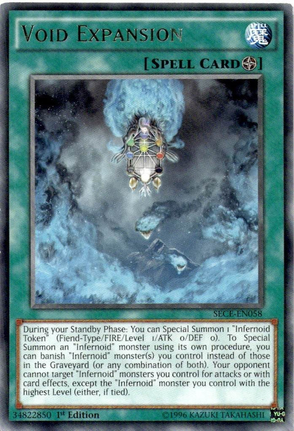 Yugioh Void Expansion SECE-EN058 Rare 1st Edition LP