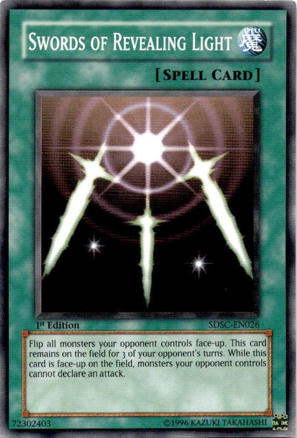 Yugioh Swords of Revealing Light SDSC-EN026 Common 1st Edition VLP/NM