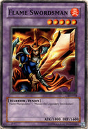 Yugioh Flame Swordsman SDJ-024 Common Unlimited Edition DAMAGED