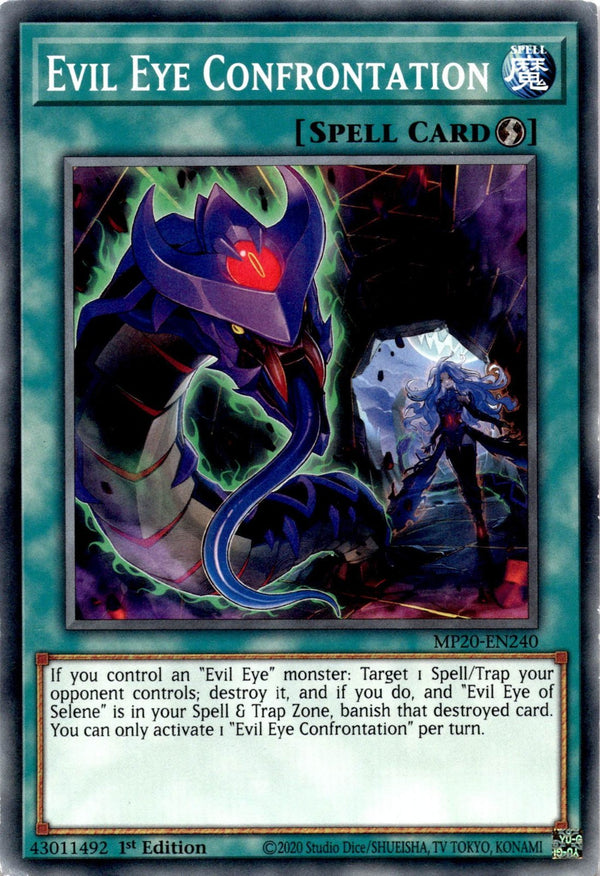 Yugioh Evil Eye Confrontation MP20-EN240 Common 1st Edition LP
