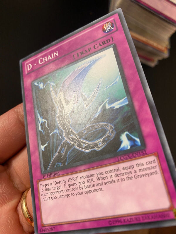 Yugioh D - Chain LCGX-EN152 Common 1st Edition LP/VLP