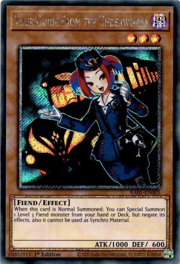 Yugioh Tour Guide From the Underworld RA01-EN005 Collector’s Rare 1st Edition NM