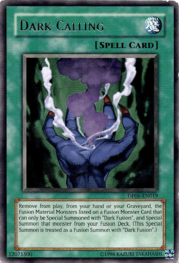 Yugioh Dark Calling DP06-EN019 Rare Unlimited Edition DAMAGED
