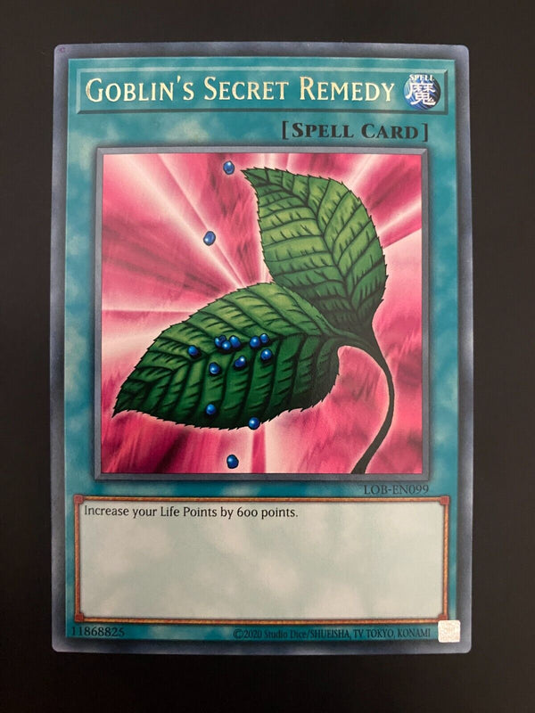 Yugioh Goblin's Secret Remedy LOB-EN099 Unlimited Edition Rare NM/MINT