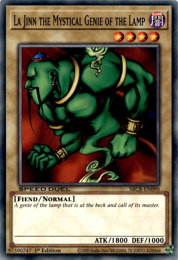 Yugioh La Jinn the Mystical Genie of the Lamp SBCB-EN090 Common 1st Ed VLP/NM