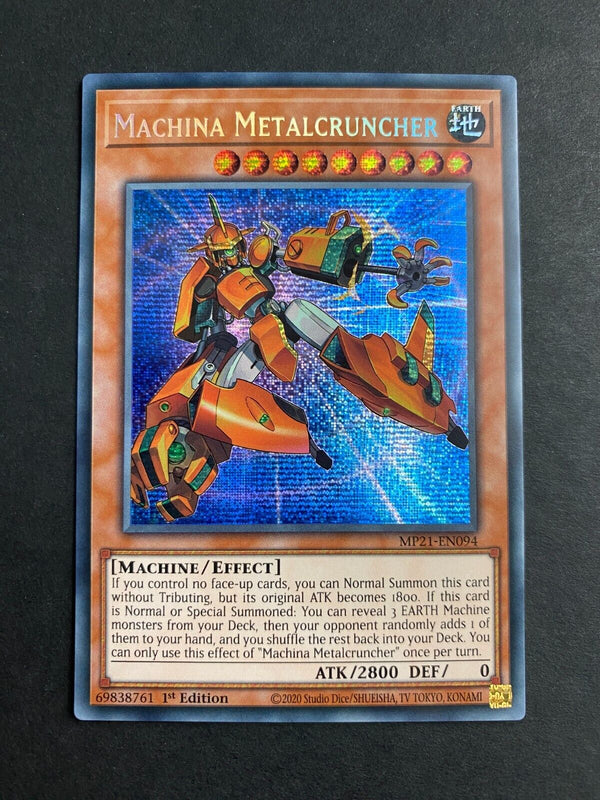 Yugioh Machina Metalcruncher MP21-EN094 Secret Rare 1st Edition NM