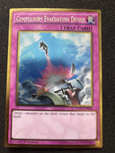 Yugioh Compulsory Evacuation Device PGL2-EN065 Gold Rare 1st Edition NM