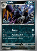Pokemon Lokix 122/182 Paradox Rift Reverse Holo NM