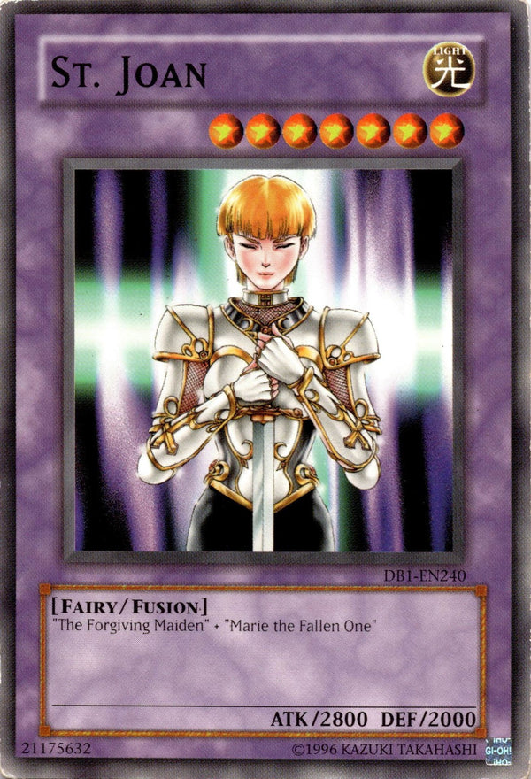 Yugioh St. Joan DB1-EN240 Common Unlimited Edition HP