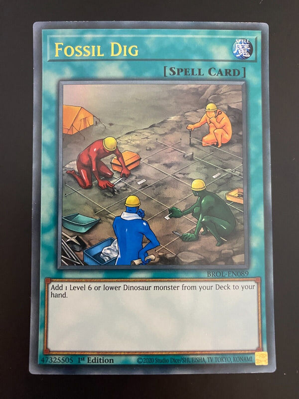 Yugioh Fossil Dig BROL-EN089 Ultra Rare 1st Edition NM/MINT