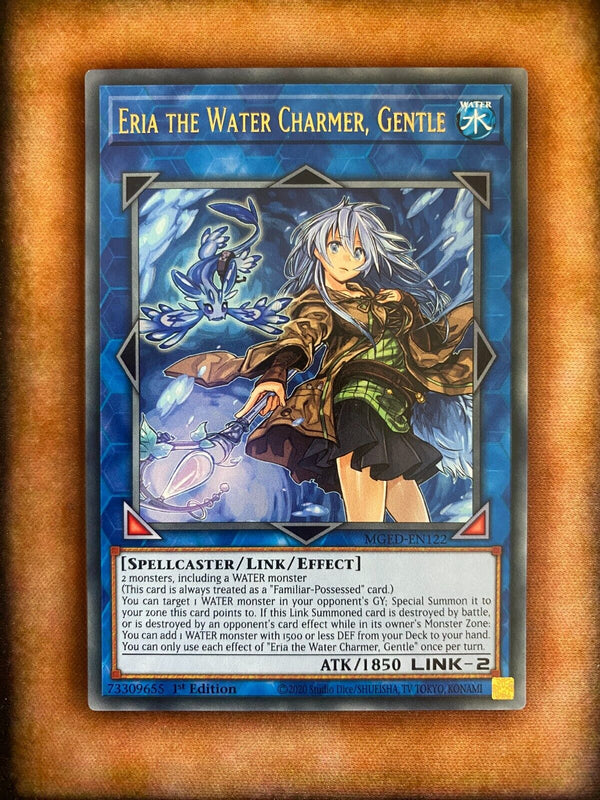 Yugioh Eria the Water Charmer, Gentle MGED-EN122 Rare 1st Edition NM/MINT