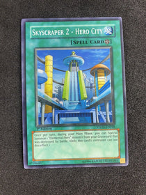 Yugioh Skyscraper 2 - Hero City STON-EN048 Super Rare 1st Edition VLP - Scuffing