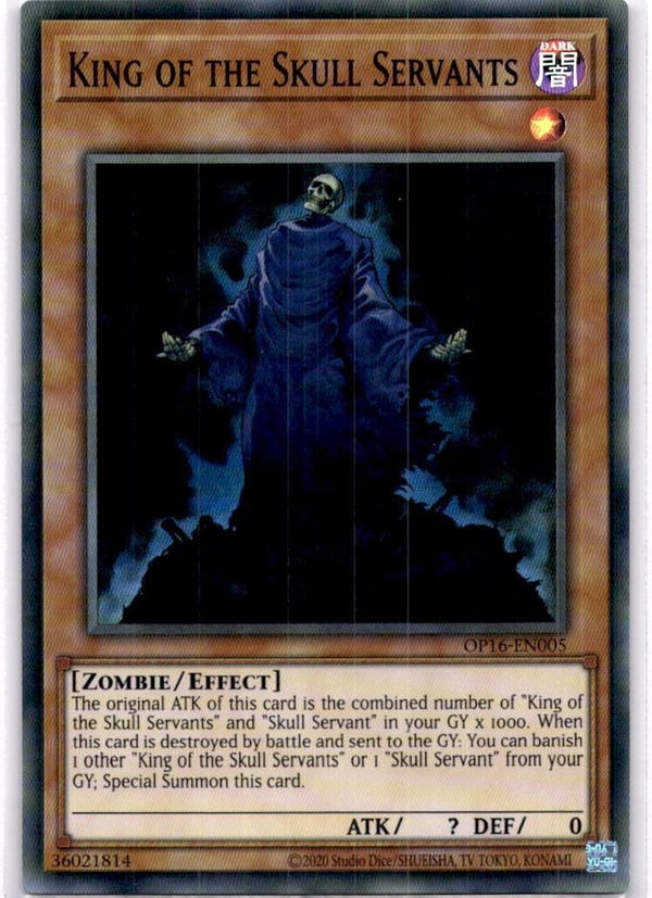 Yugioh King of the Skull Servants OP16-EN005 Super Rare Unlimited Edition NM