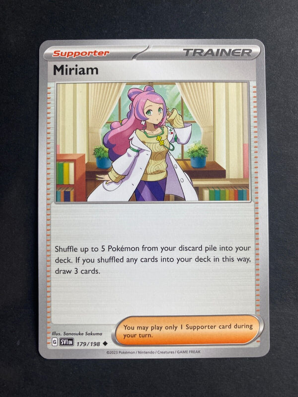 Pokemon Miriam 179/198 Scarlet Violet Base Non Holo NM