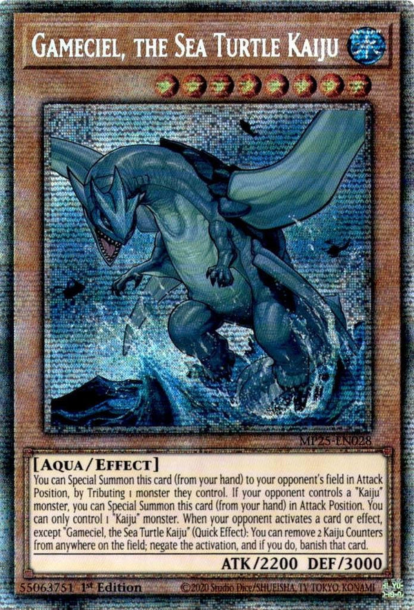 Yugioh Gameciel, The Sea Turtle Kaiju MP25-EN028 Starlight Rare 1st Edition NM