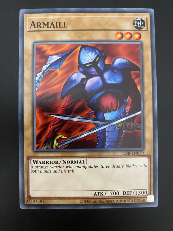 Yugioh Armaill LOB-EN079 Unlimited Edition Common NM/MINT