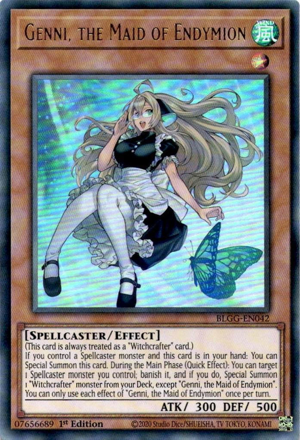Yugioh Genni, the Maid of Endymion BLGG-EN042 Ultra Rare 1st Edition NM