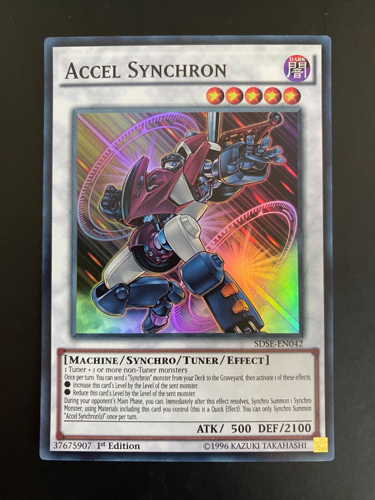 Yugioh Accel Synchron SDSE-EN042 Super Rare 1st Edition NM