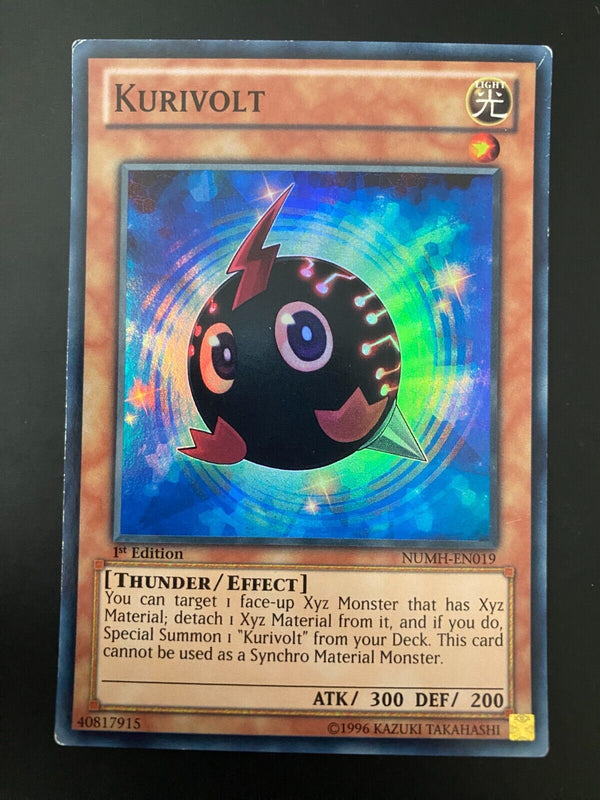 Yugioh Kurivolt NUMH-EN019 Super Rare 1st Edition MP