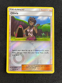 Pokemon Olivia 119/147 Burning Shadows Reverse Holo NM