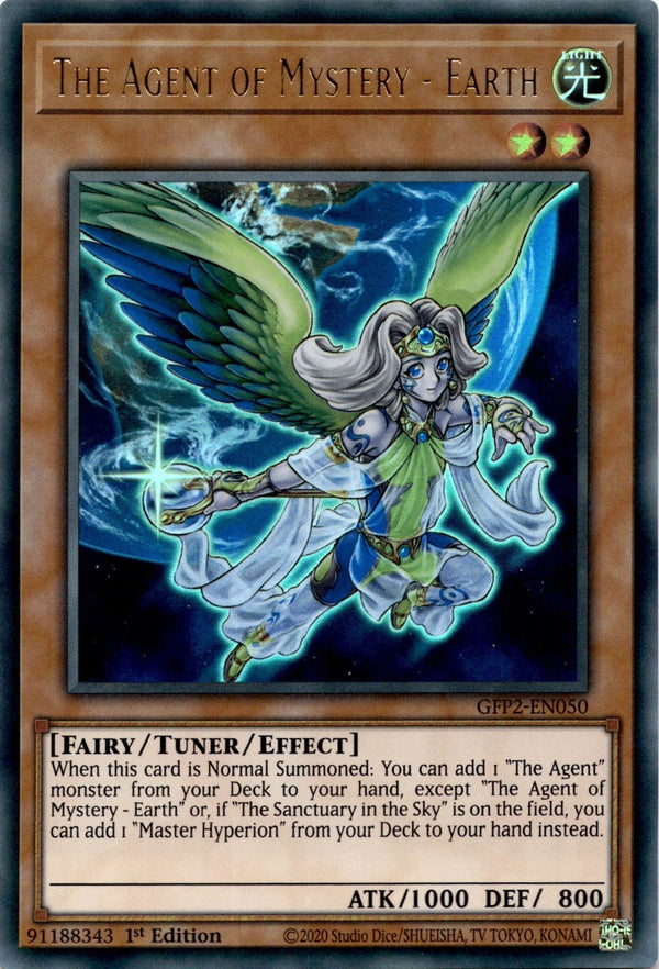 Yugioh The Agent of Mystery - Earth GFP2-EN050 Ultra Rare 1st Edition NM