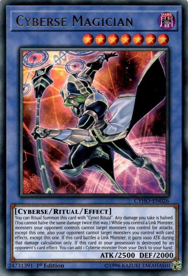 Yugioh Cyberse Magician CYHO-EN026 Ultra Rare 1st Edition VLP/NM