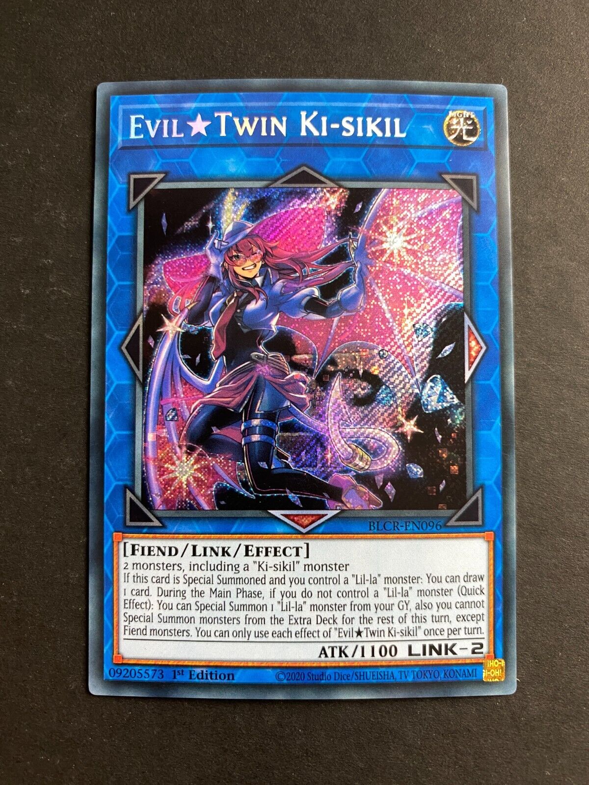 Yugioh Evil Twin Ki-sikil BLCR-EN096 Secret Rare 1st Edition NM